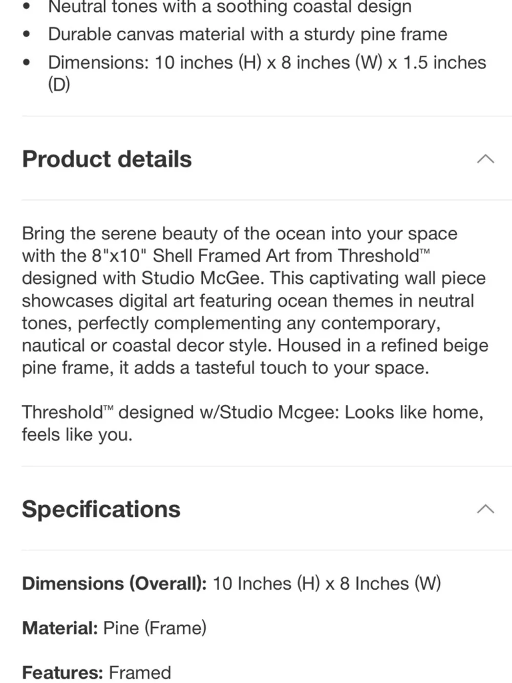 Threshold nwt 10x8